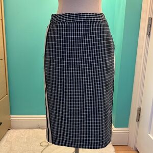 O’2nd blue and white checkered pencil skirt - size S